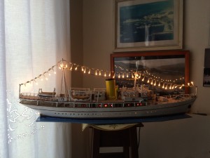 A Xmas tradition here is to decorate a boat with lights and this is the most beautiful we´ve seen.